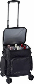 Insulated 6-Bottle Wine Bag with Rolling Cart - Travel Tote