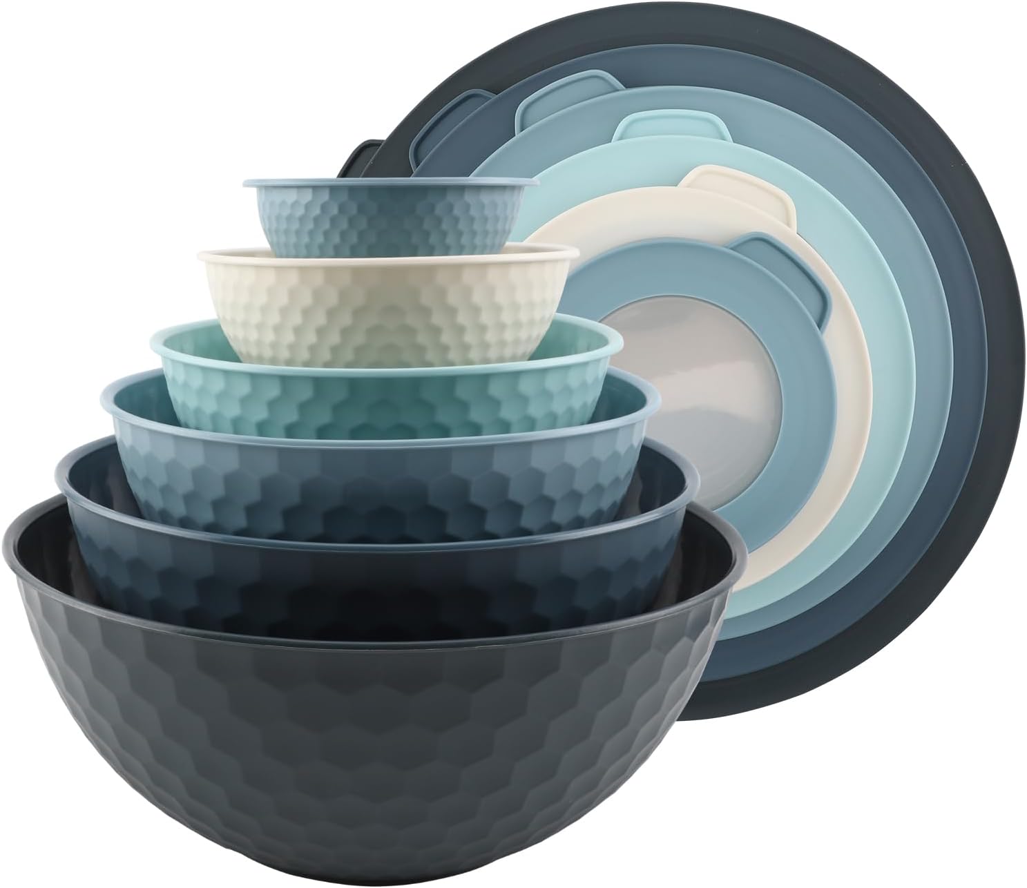 Mixing Bowls with Lids - 12 Piece Set for Food Prep and Storage