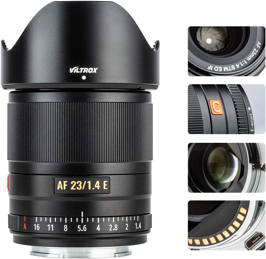 VILTROX 23mm f/1.4 Auto Focus Lens for Sony E-Mount Cameras