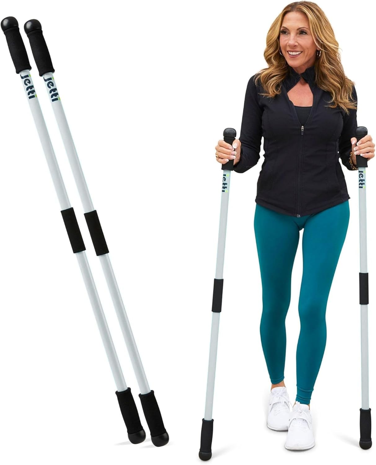 Weighted Walking Sticks for Seniors, Ergonomic Hiking Poles