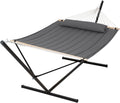 SUNCREAT Hammocks for Outside with 15 ft Stand and Comfort