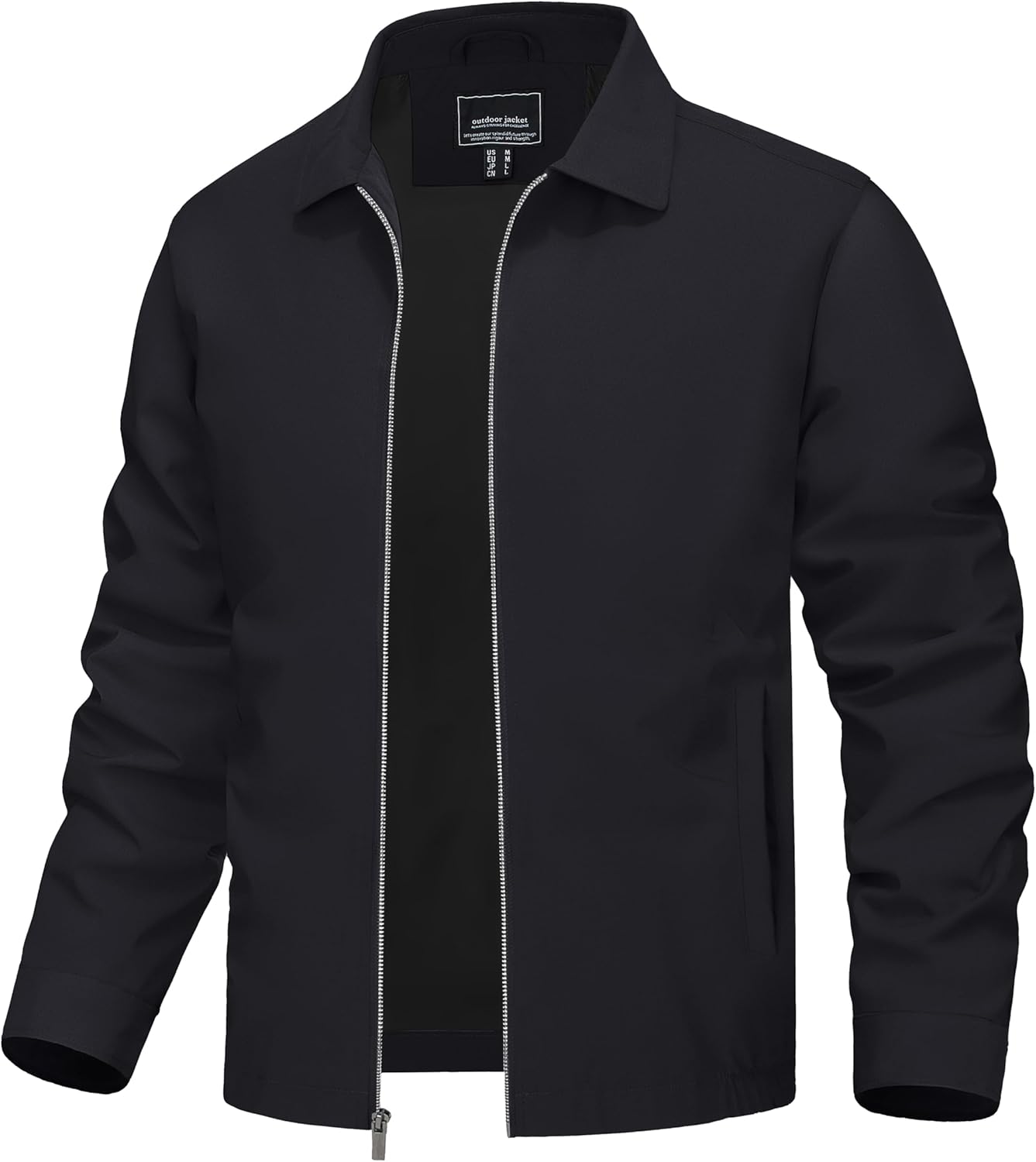 TACVASEN Mens Lightweight Windbreaker Full Zip Jacket for All