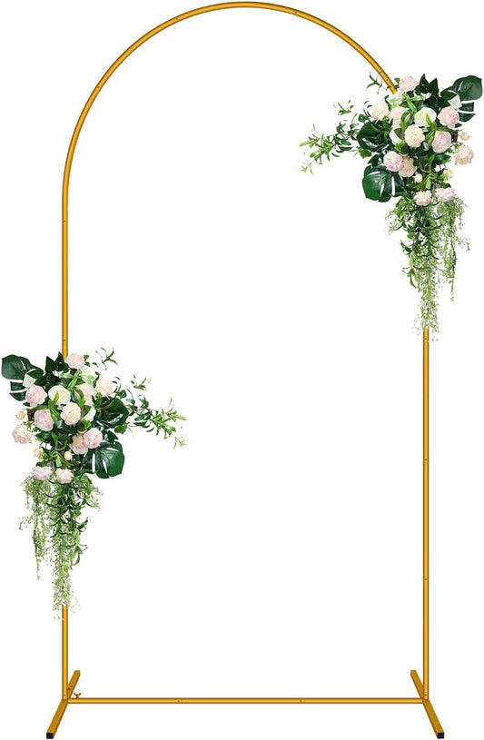 7.2 FT Metal Arch Backdrop Stand for Elegant Party Decorations