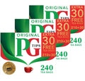 PG Tips Non-Pyramid 240 Bags 3 Pack (720 Bags Total) - Classic Black