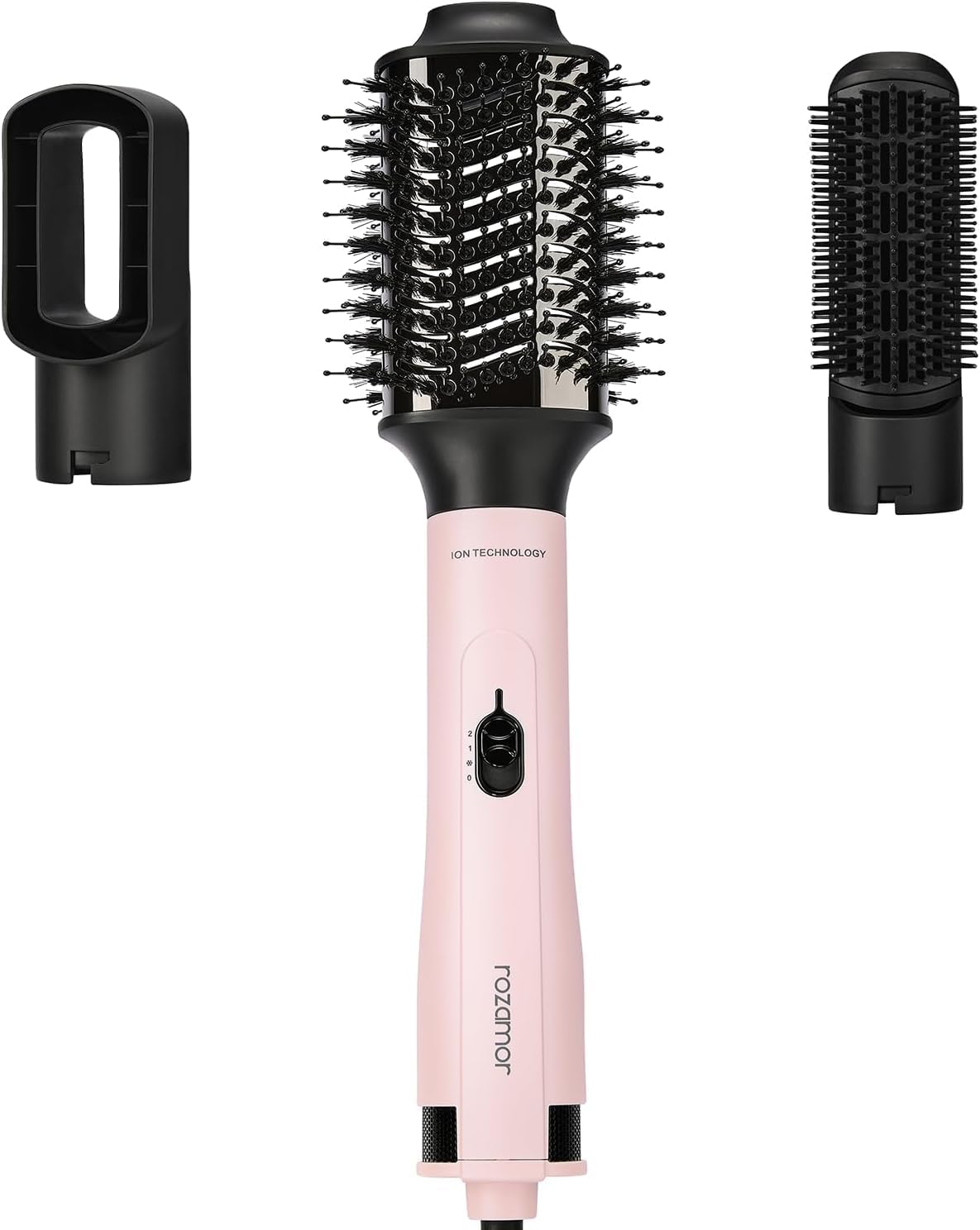 Rozamor Titanium Volumizer Hair Dryer: 3-in-1 Hot Air Brush Set for Styling!