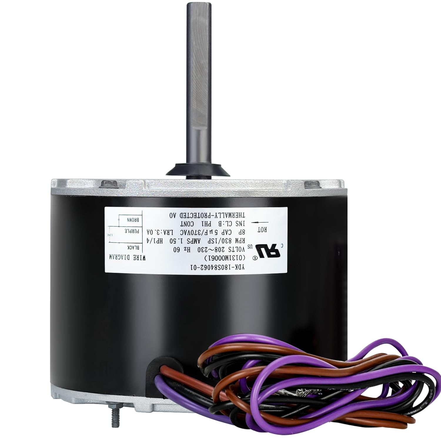 Powerful 1/4 hp Condenser Fan Motor - Replaces Goodman, Janitrol P/N - 830 RPM
