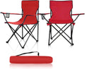 Lightweight Folding Camp Chairs - 2 Pack, Supports 300lbs