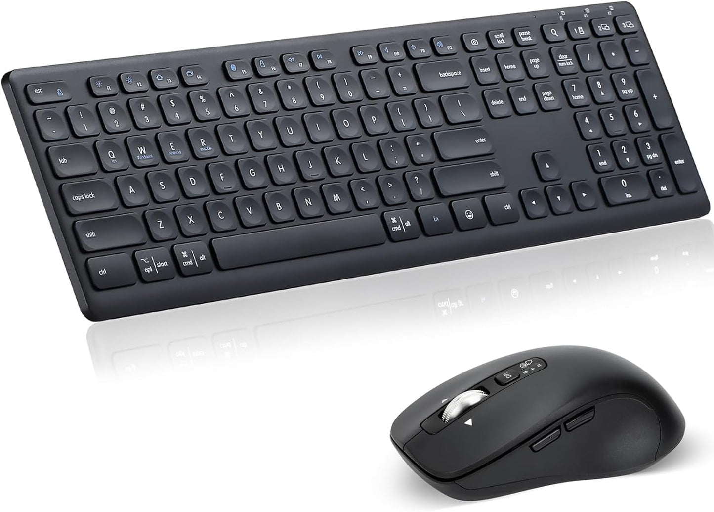Silent Design Multi-Device Keyboard Mouse Combo