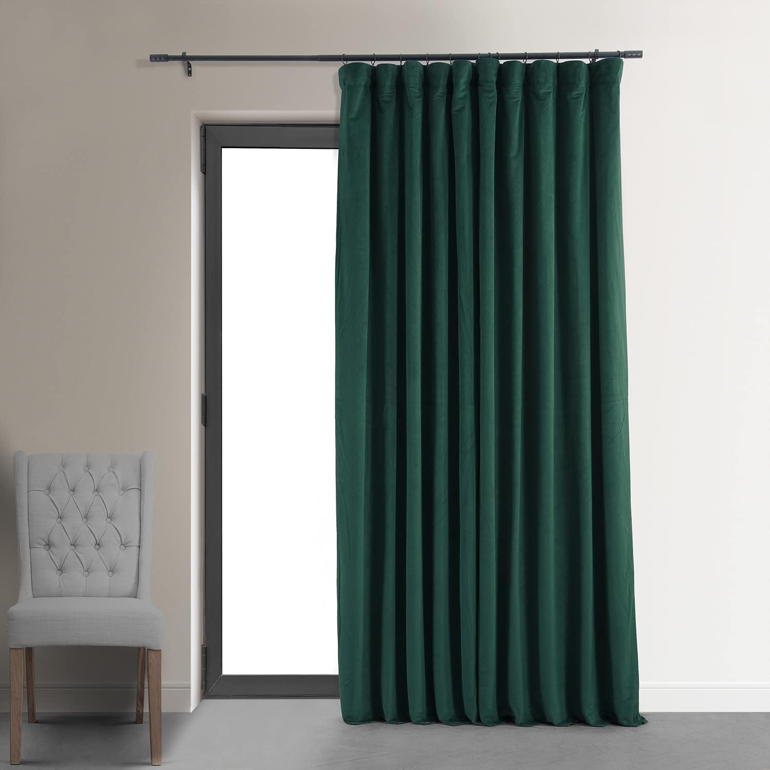 HPD Half Price Drapes Velvet Thermal Blackout Curtains 108 in