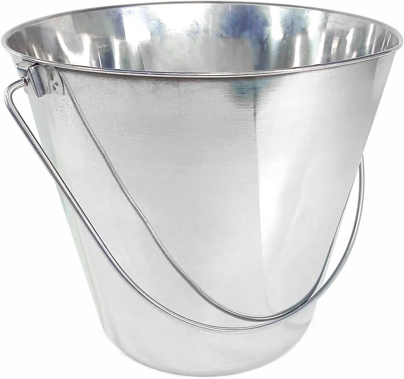 Heavy Duty Stainless Steel Bucket for Pets and Livestock Care