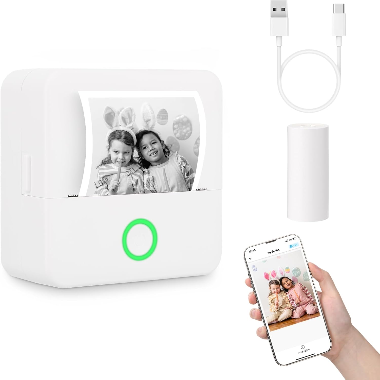Wireless Pocket Printer for On-The-Go Printing!
