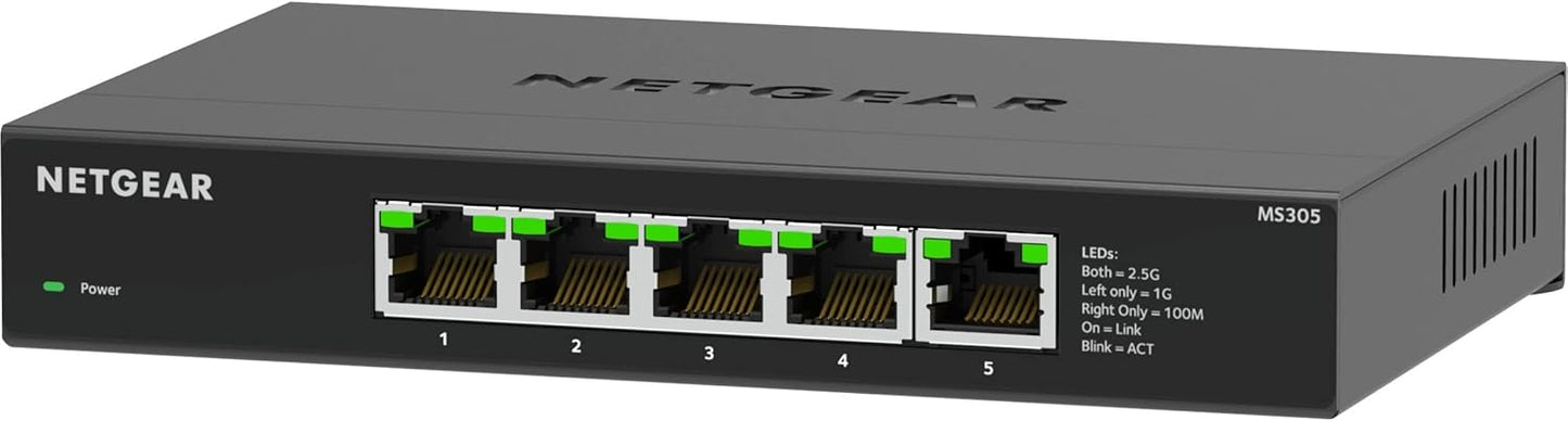 NETGEAR 5-Port Multi-Gigabit Ethernet Switch for Fast Networking