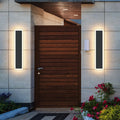 24in Modern Outdoor Wall Light 2-Pack - Dimmable Long LED Sconce