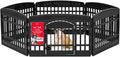 24in 6-Panel Dog Playpen with Door - Secure Indoor Pet Play Yard