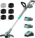 Litheli 20V 12 in Cordless String Trimmer/Edger - Lightweight Power