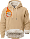 Boladeci Men's Sherpa Hoodie Pullover for Cold Weather Warmth