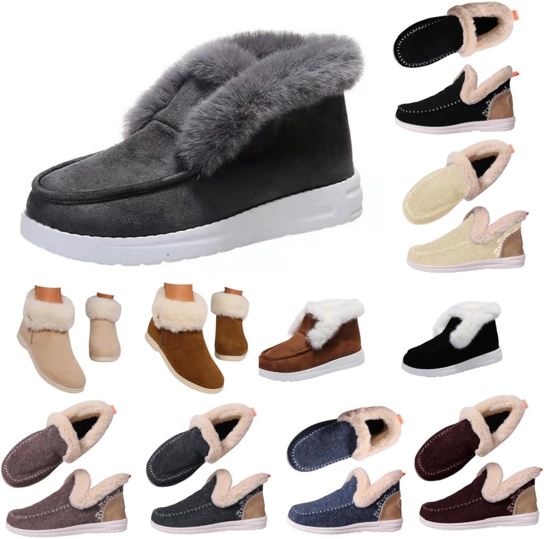 Baimiu Cozy Winter Slippers - Warm Indoor/Outdoor Comfort