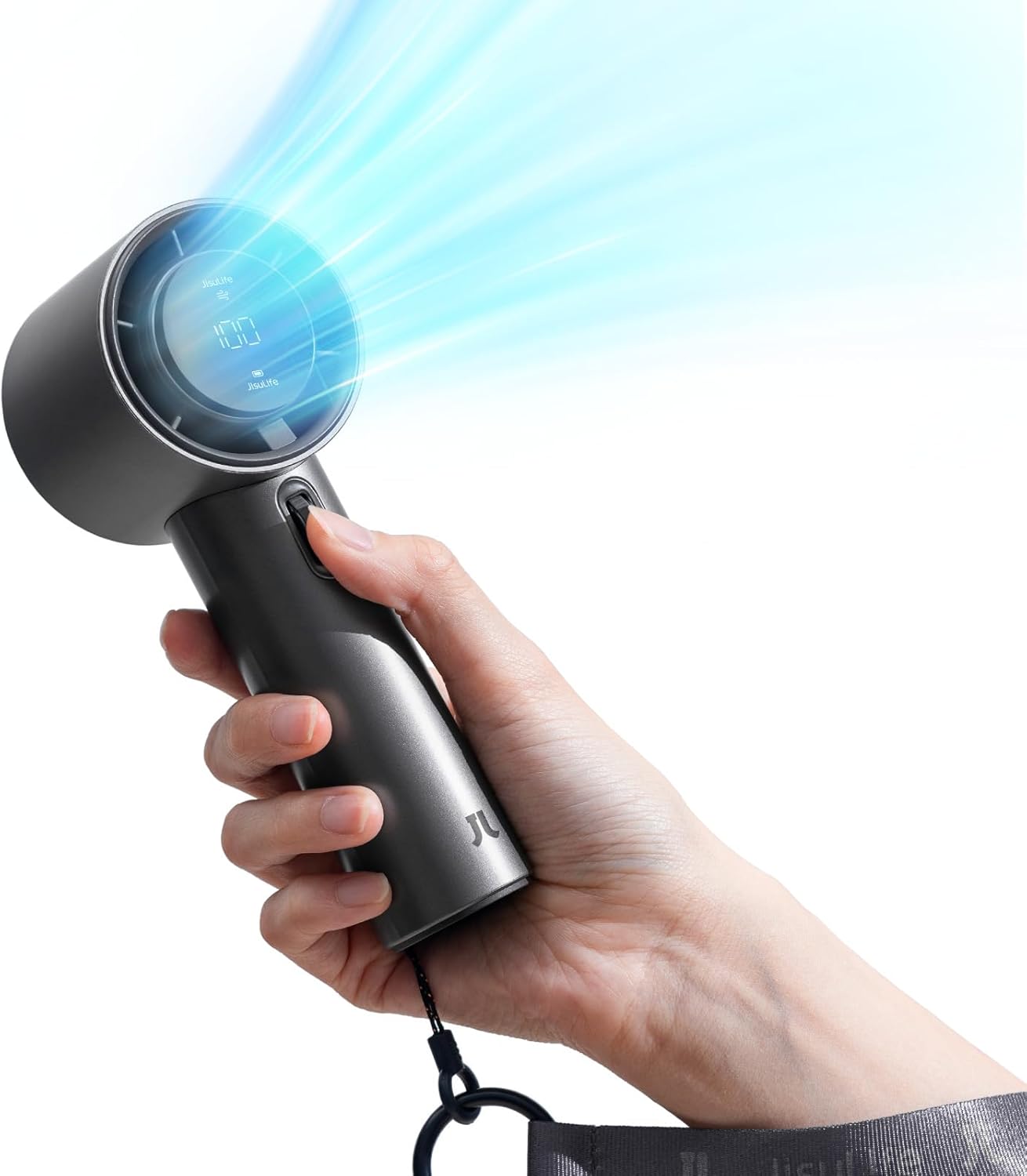 JISULIFE Adjustable Speed Handheld Fan