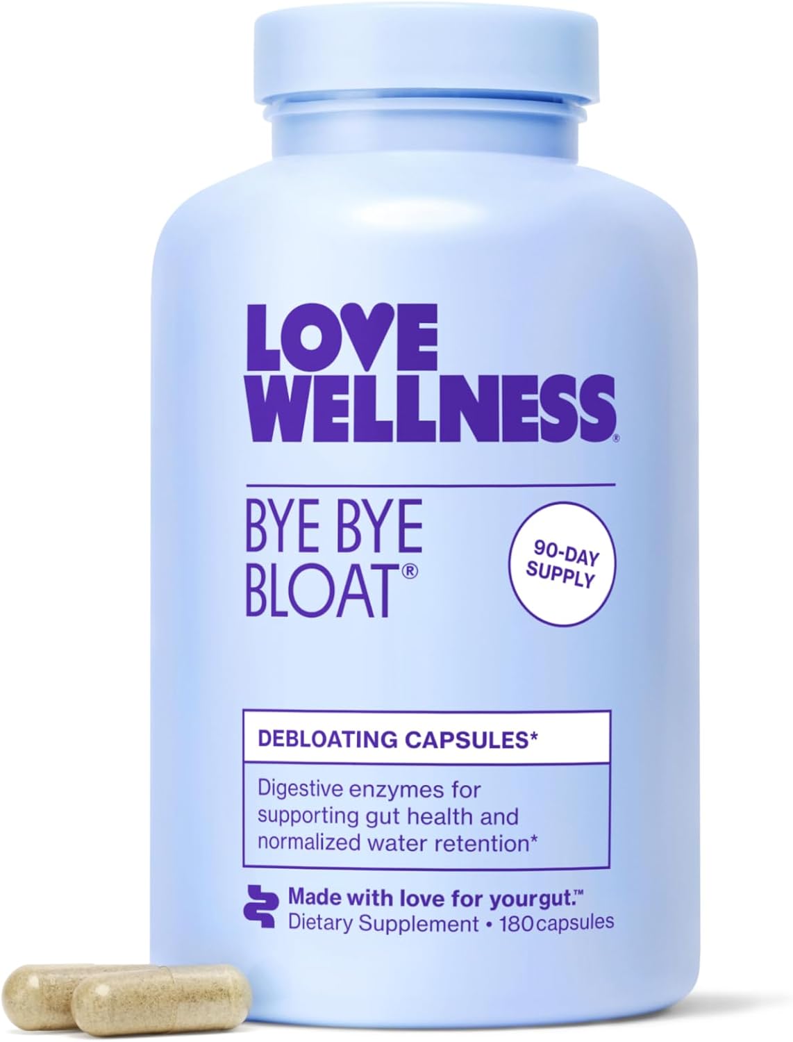 Love Wellness Bye Bye Bloat Digestive Enzymes for Women