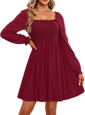 Holipick Women's Square Neck Smocked Dress for Every Occasion