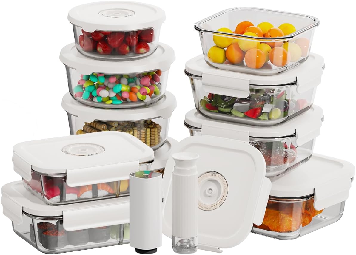 HOLDN STORAGE Vacuum Food Storage Containers for Freshness