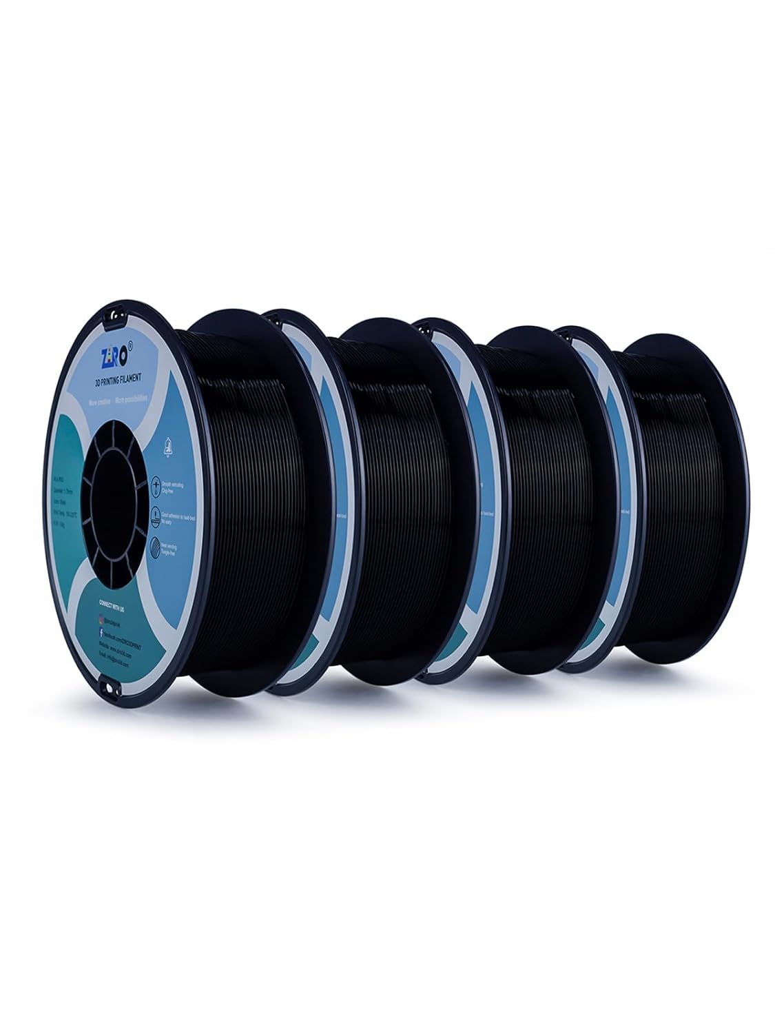 ZIRO PLA Filament 1.75mm for 3D Printing - 4KG Pack