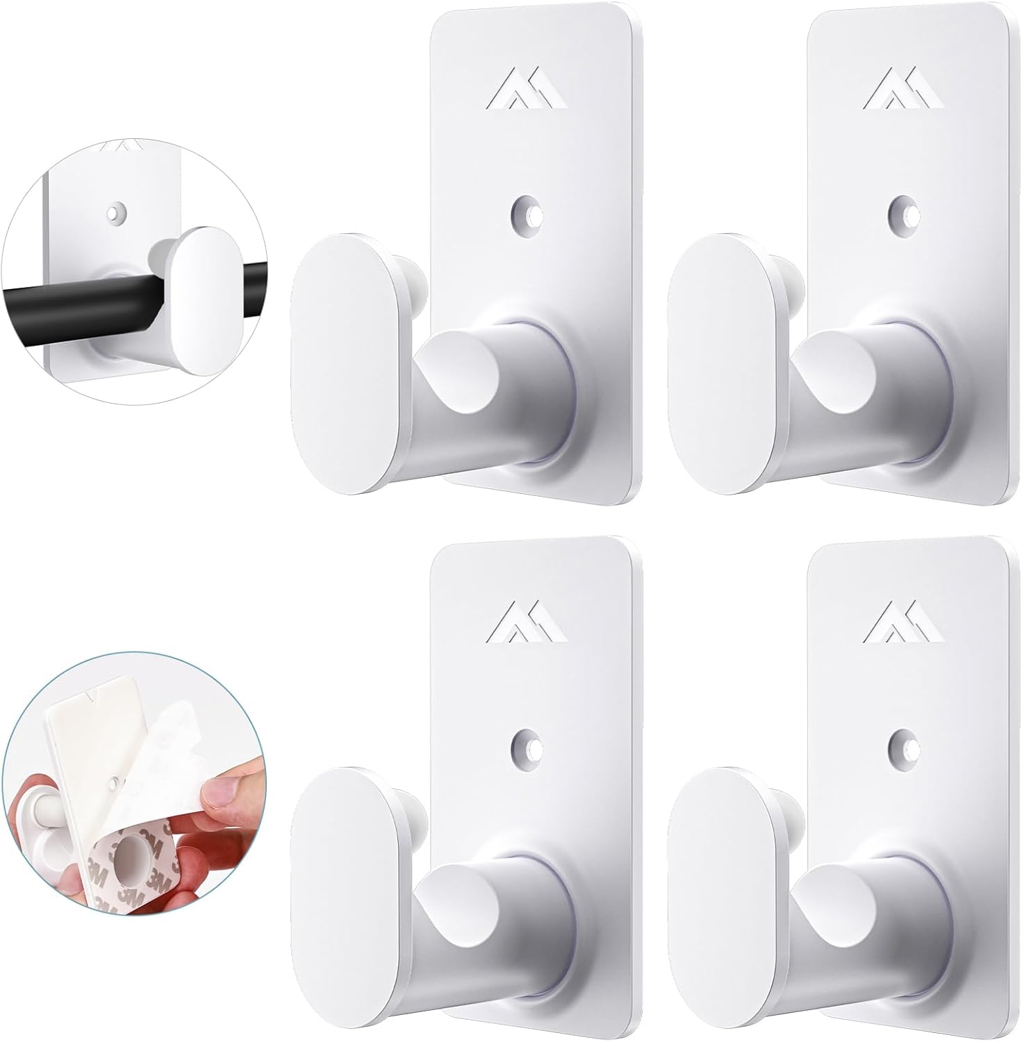 Renter-Friendly Self-Adhesive Curtain Rod Brackets - No Drilling Needed!