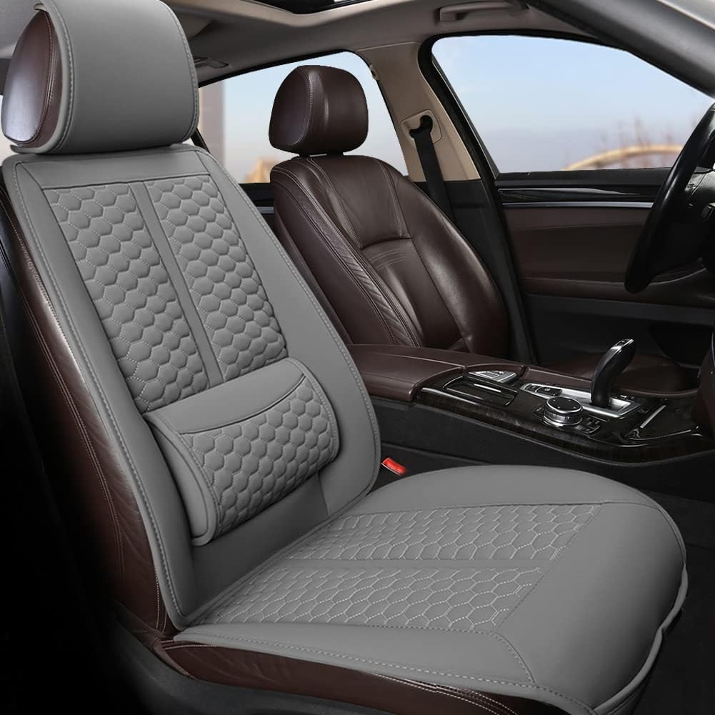 Black Panther Car Seat Cover with Lumbar Support for Comfort