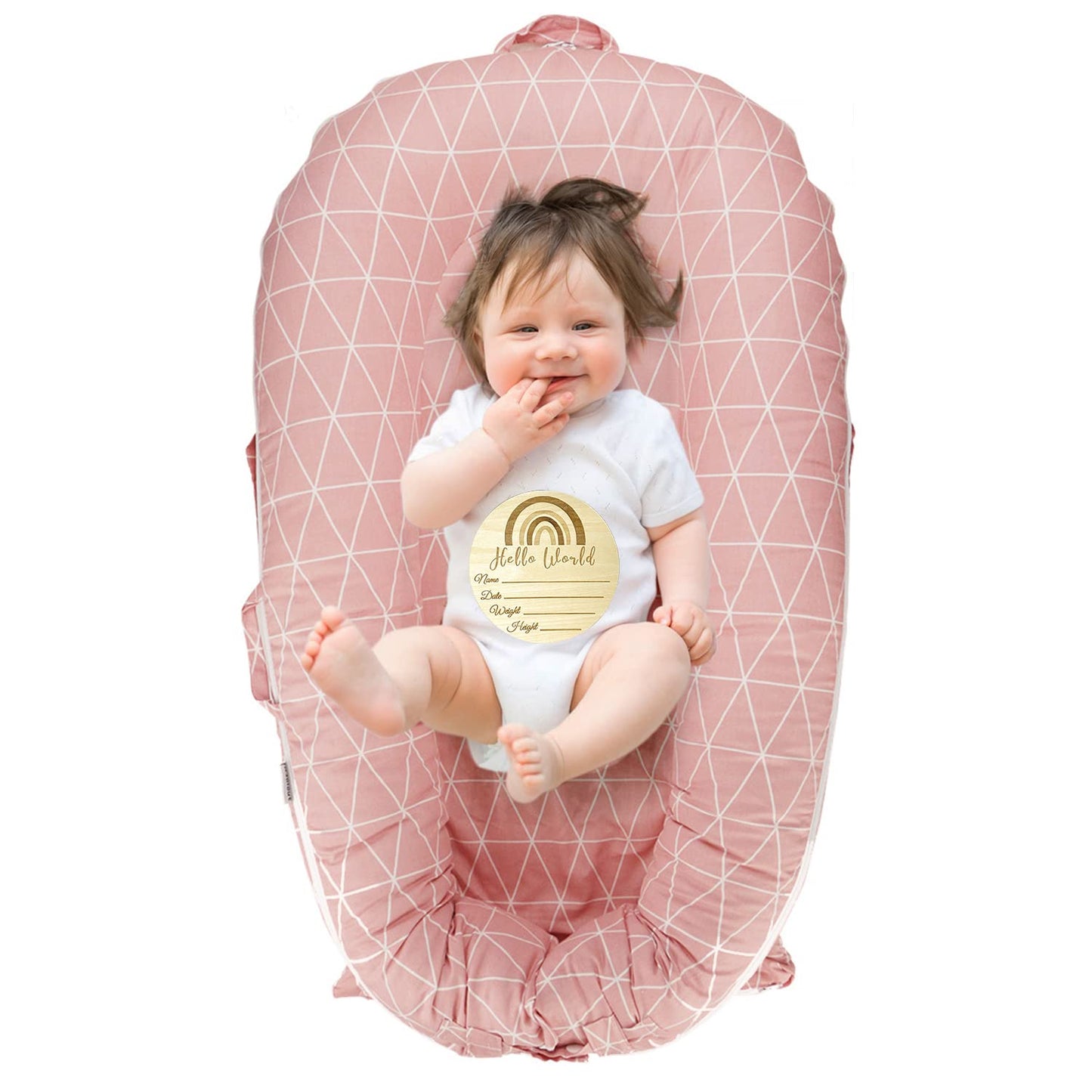 DockATot Deluxe Cover - Soft & Stylish Pink Cotton
