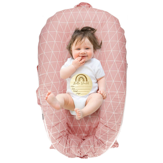DockATot Deluxe Cover - Soft & Stylish Pink Cotton