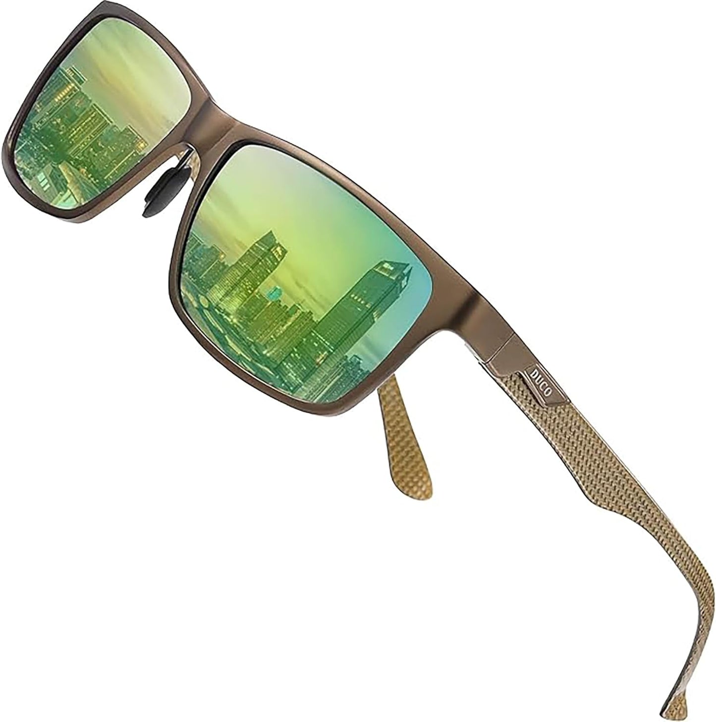 DUCO Mens Sunglasses Polarized Rectangle for Ultimate Protection