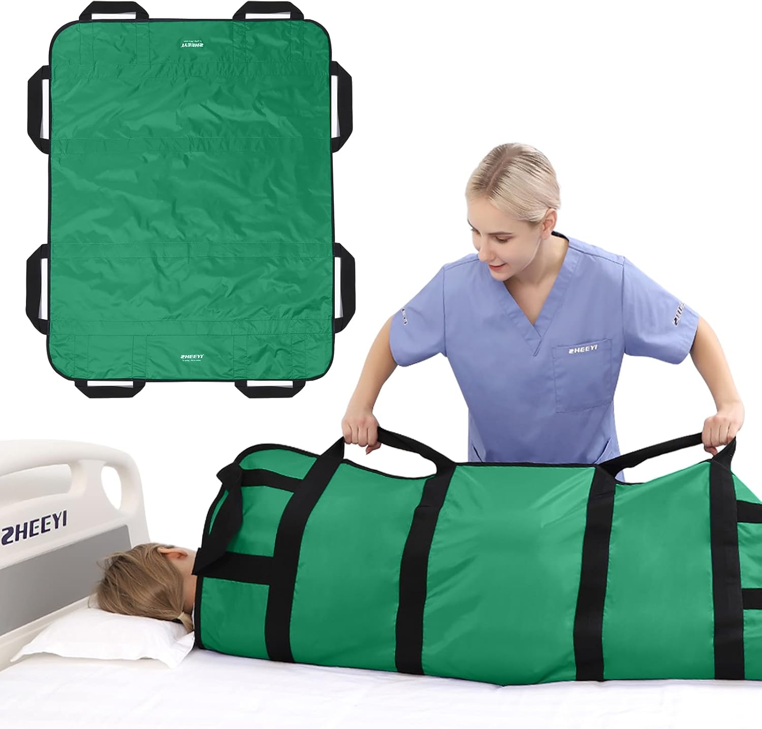 Multipurpose 48 x 40 Positioning Bed Pad for Easy Repositioning