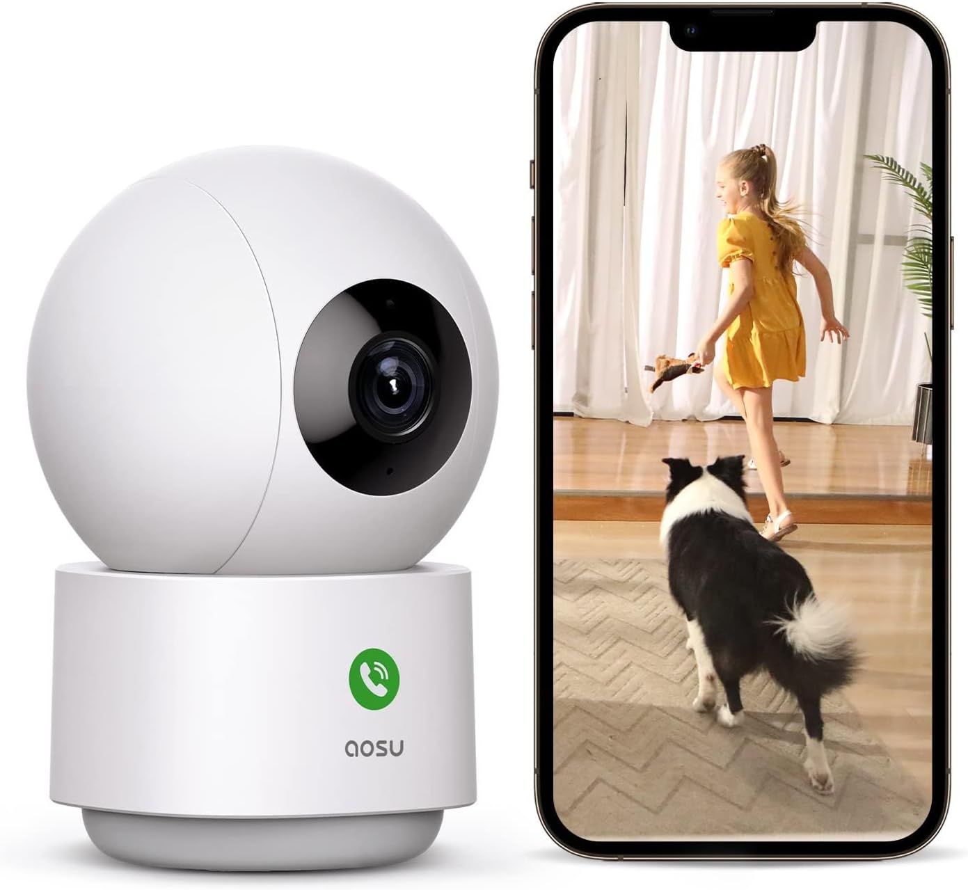 AOSU 2K Smart Camera: 360 Home Security