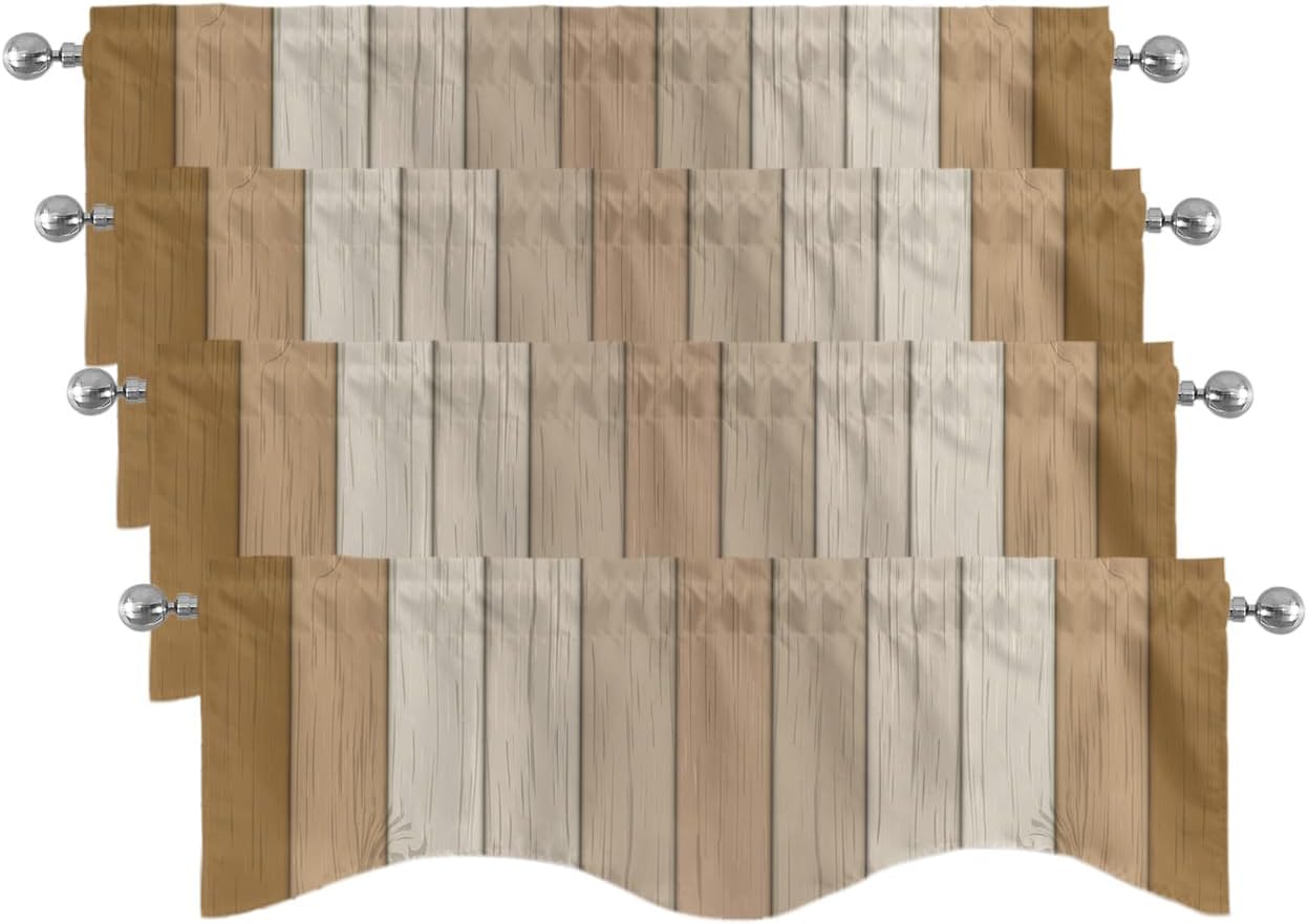 Farmhouse Style Kitchen Valances Set - Privacy & Style Boost!