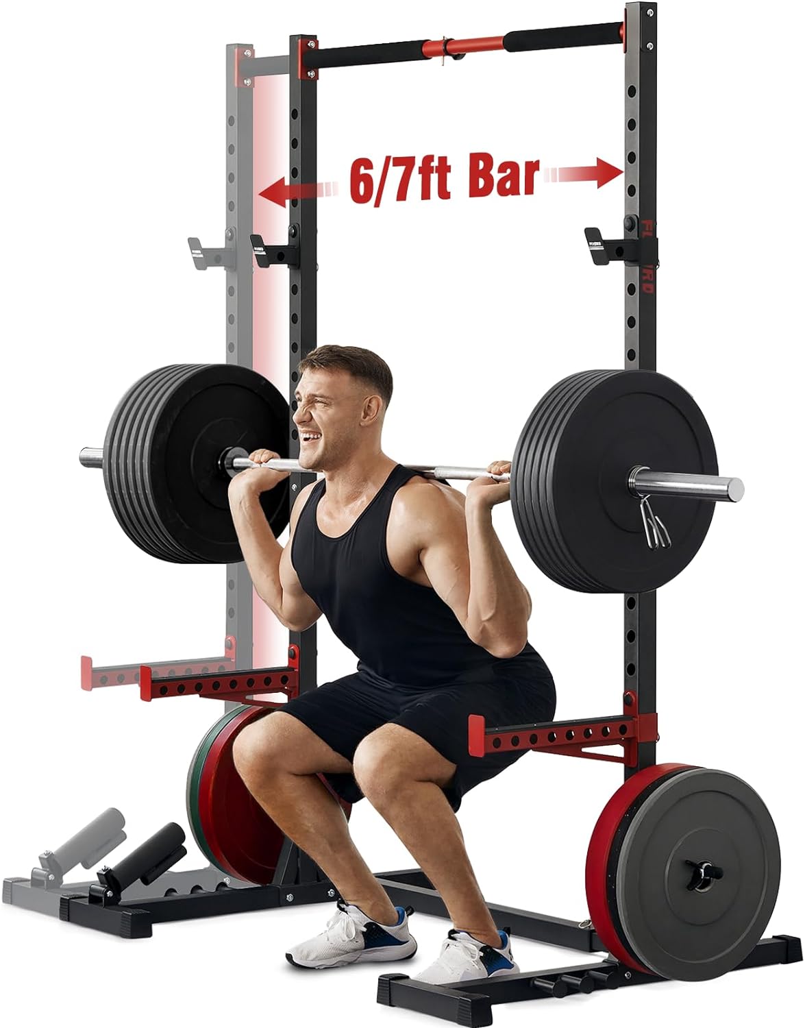 FLYBIRD Squat Rack: Adjustable Power Stand