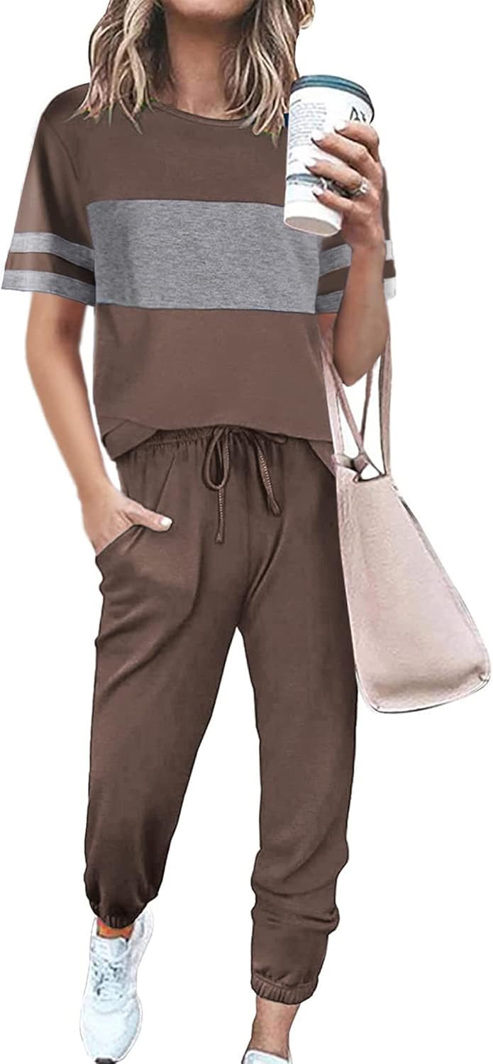 PRETTYGARDEN Women's Two Piece Sets for Summer Travel and Lounge