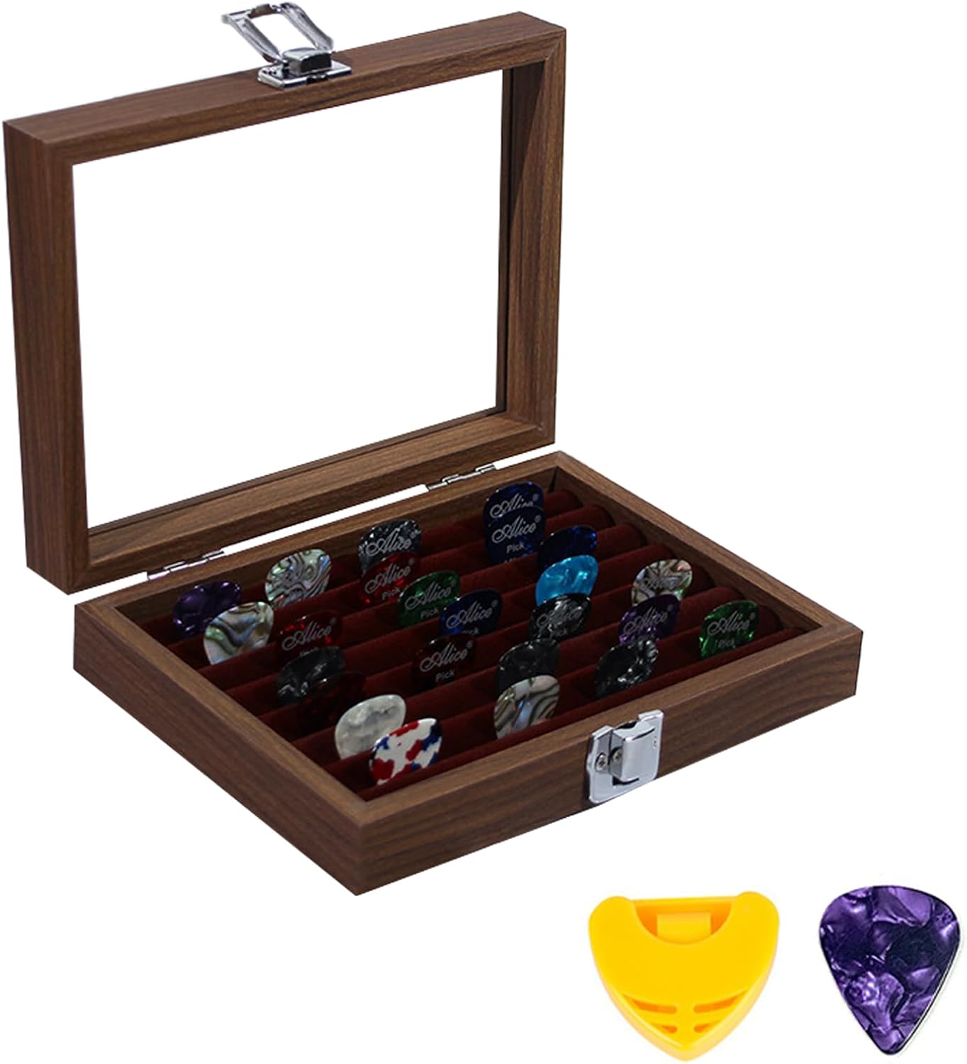 Cozenbrace Guitar Pick Case: Store 40 Picks & Pick Holder Gift