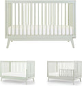 dadada Baby Soho 3 in 1 Convertible Wooden Crib to Toddler Bed - Sage