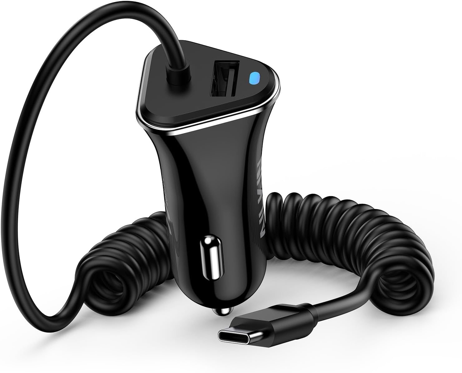 Fast Charging USB C Car Charger for Samsung & iPhone