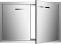 BBQ Access Door Stainless Steel Double Doors - Weatherproof Outdoor