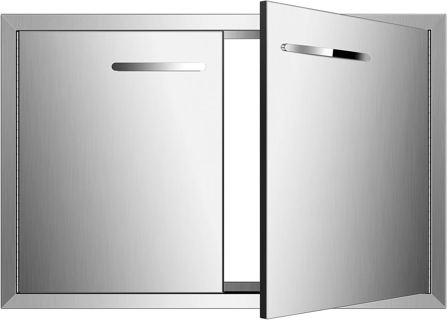 BBQ Access Door - Stainless Steel Double Doors for Outdoor Kitchen