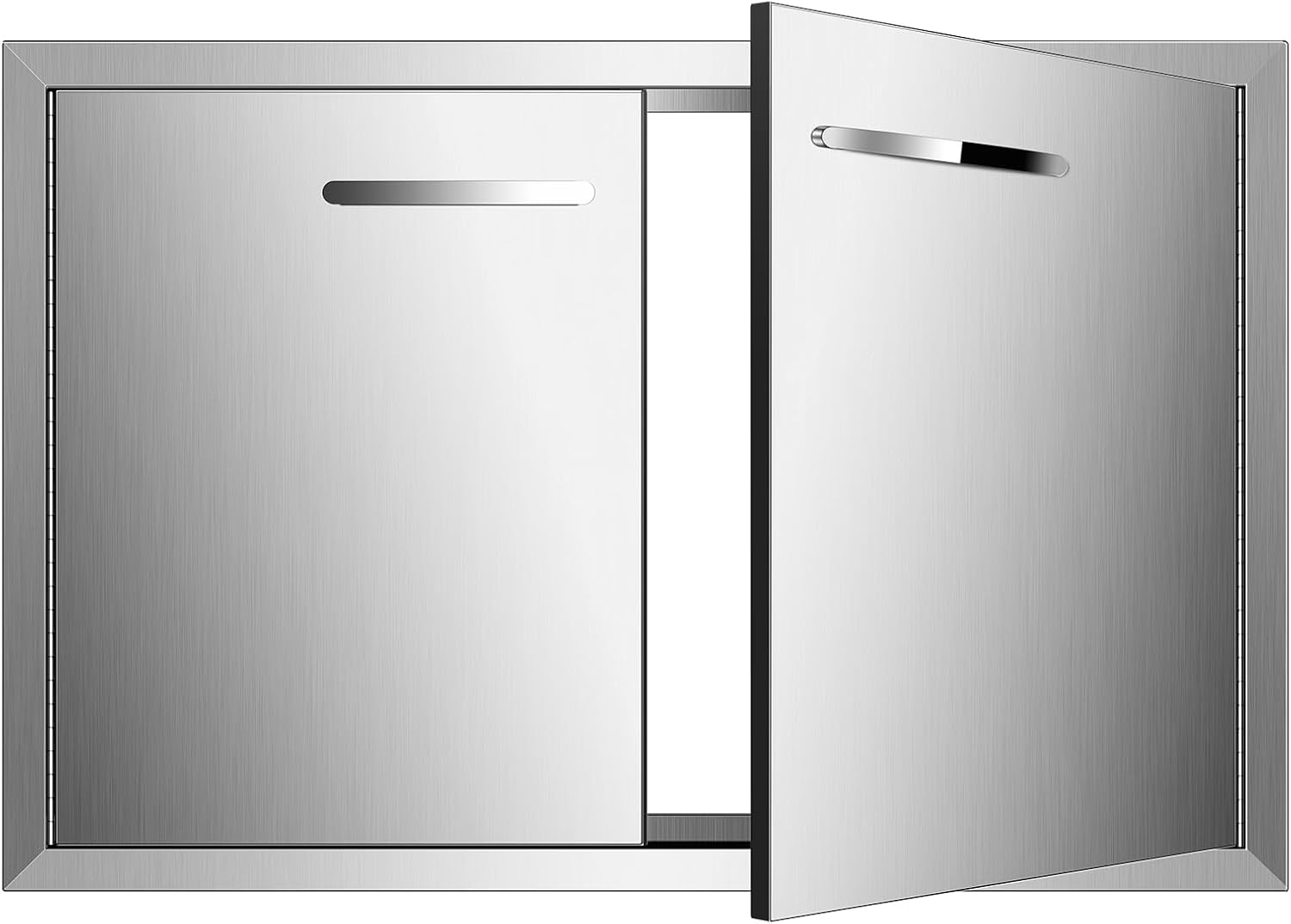 BBQ Access Door - Stainless Steel Double Doors for Outdoor Kitchen