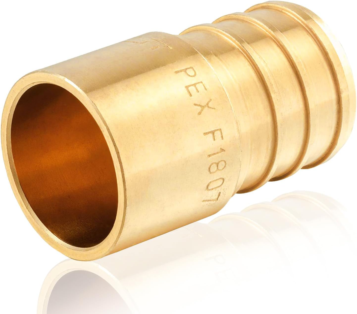 25-Pack PEX Fittings for Copper Tube, Brass Crimp Adapters