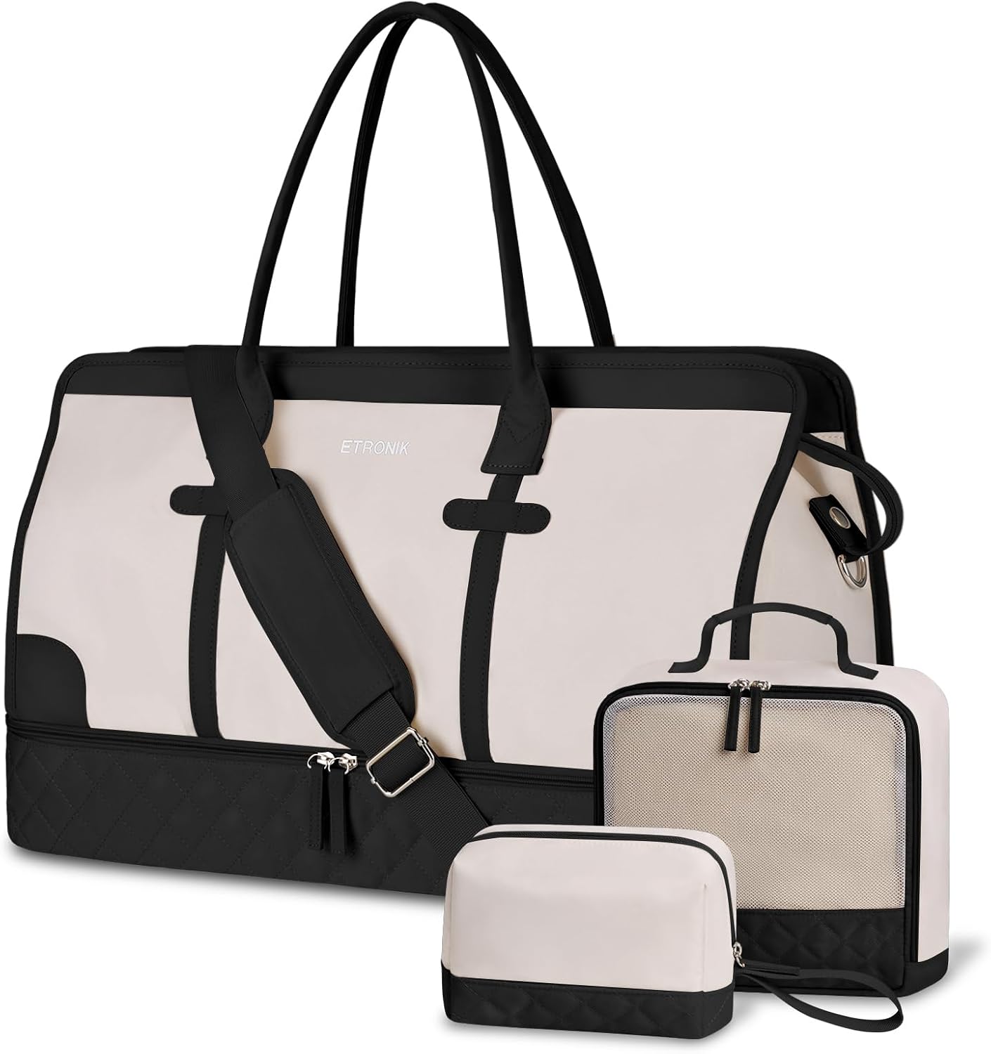 ETRONIK Weekender Overnight Bag for Women with Shoe Compartment