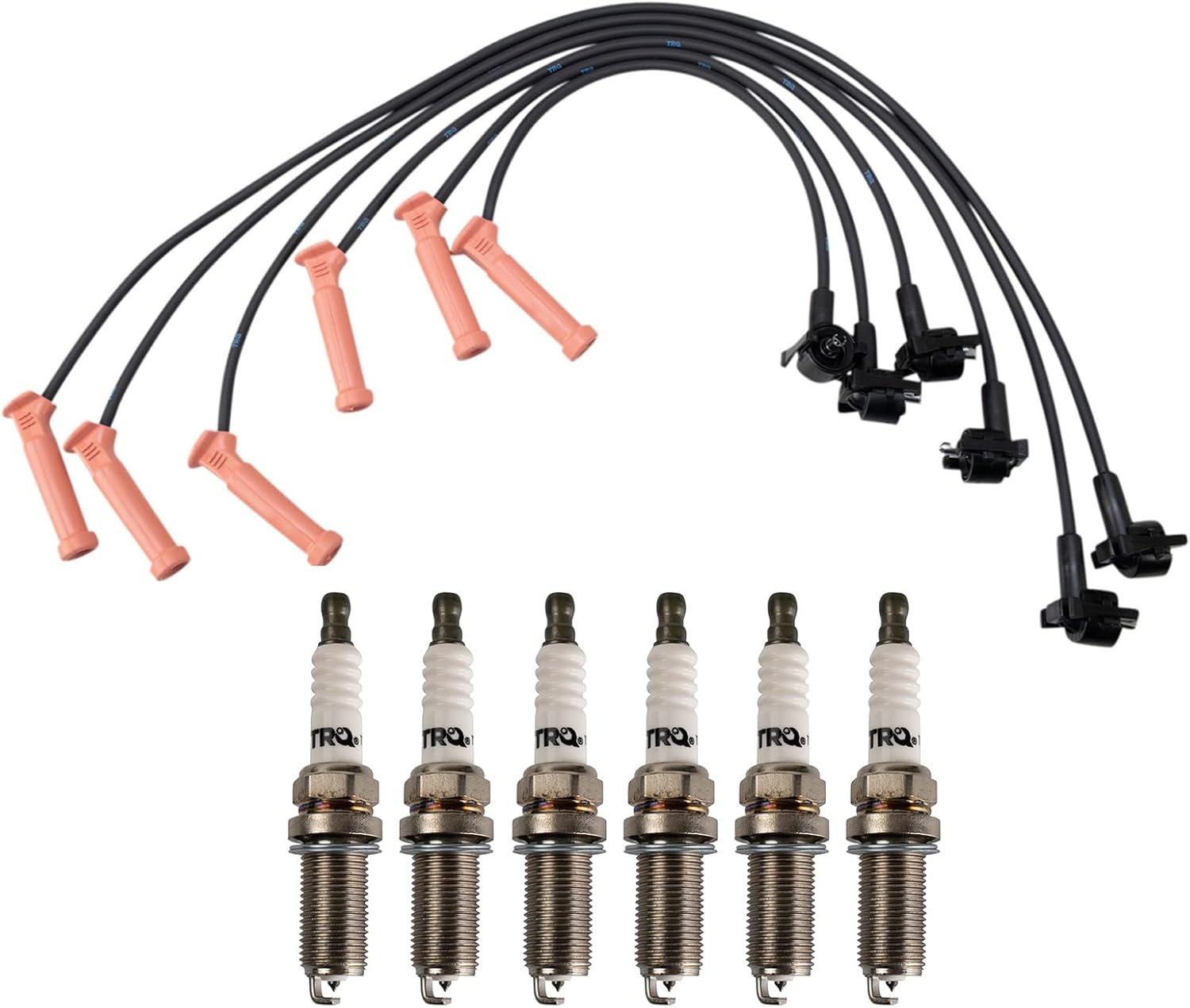 TRQ Ignition Kit Spark Plugs Wire Set for Ford Explorer 1997-2000