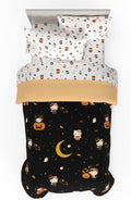 Sanrio Hello Kitty Halloween Twin Bed Set - Soft Reversible 4-Piece