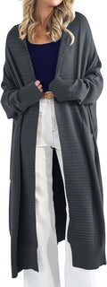 Womens Long Cardigan Sweaters 2025 Chunky Knit Oversized Slouchy