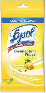 Lysol Disinfecting Wipes Travel Size Lemon Scent 48 Pack