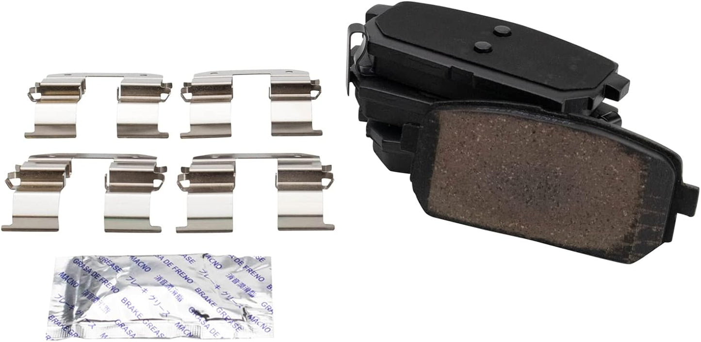 TRQ Rear Brake Pads Ceramic for 2007-2010 Kia Rondo Vehicles