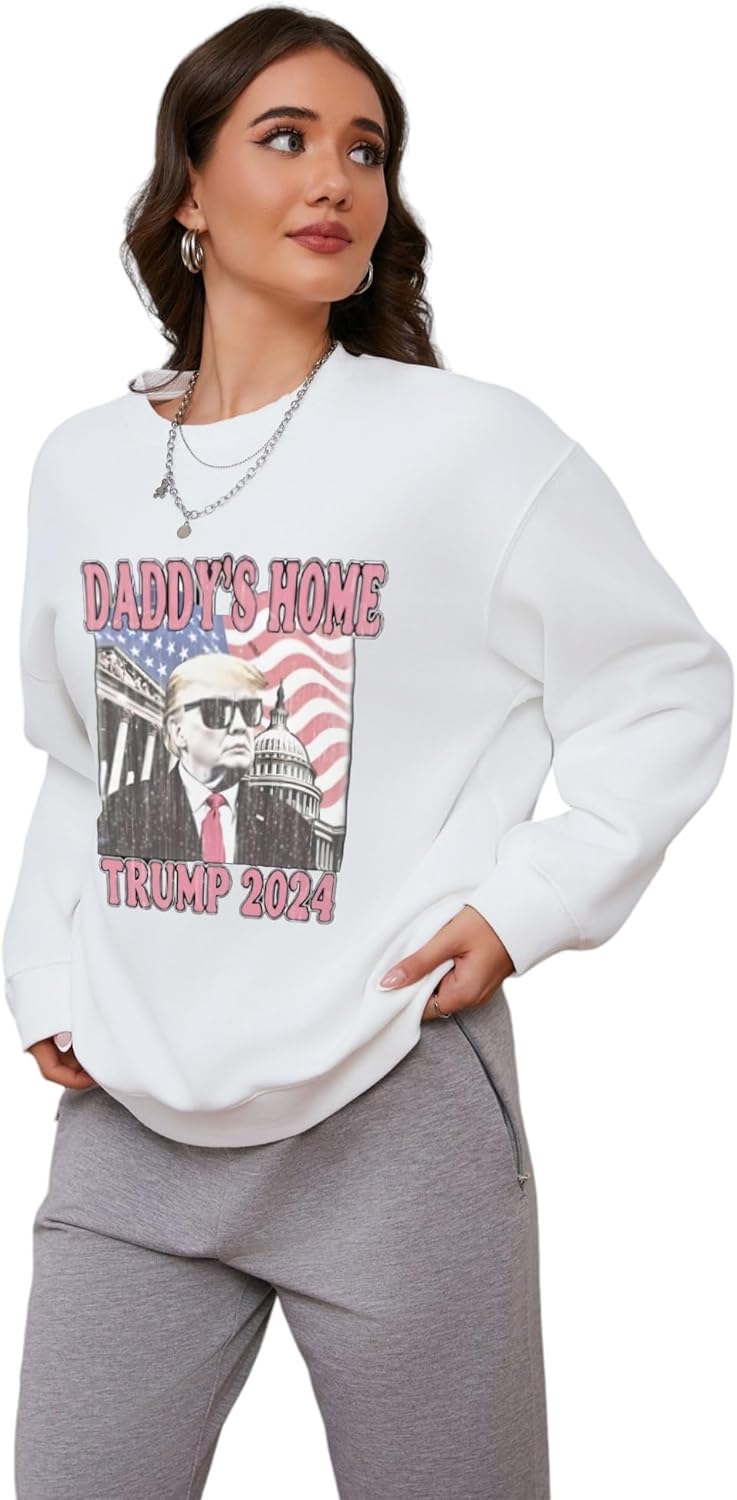 Trump 2024 Printed Oversize Sweatshirt